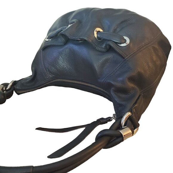 B Makowsaki Black Leather Shoulder Bag - Picture 5 of 11